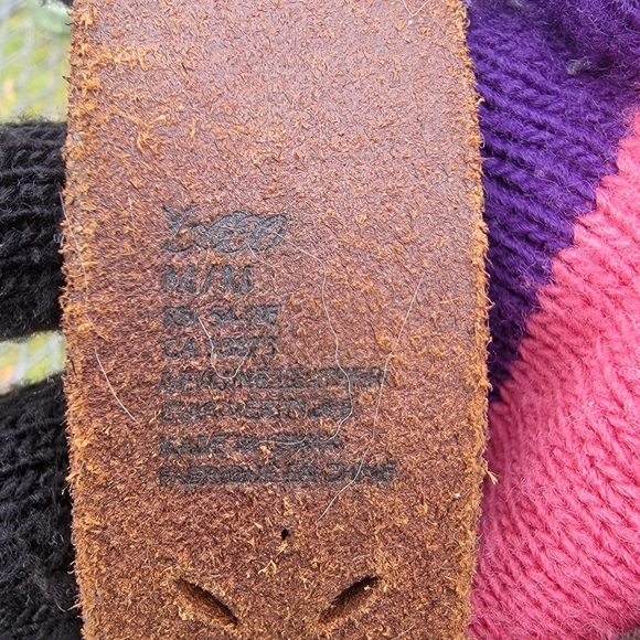 Women's Leather Tooled Tan Boho Belt M - Picture 4 of 4